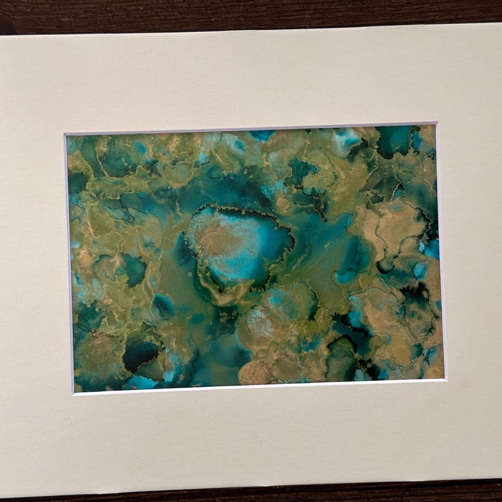 Handcrafted original abstract alcohol ink wall art painting - Picture 8 of 10